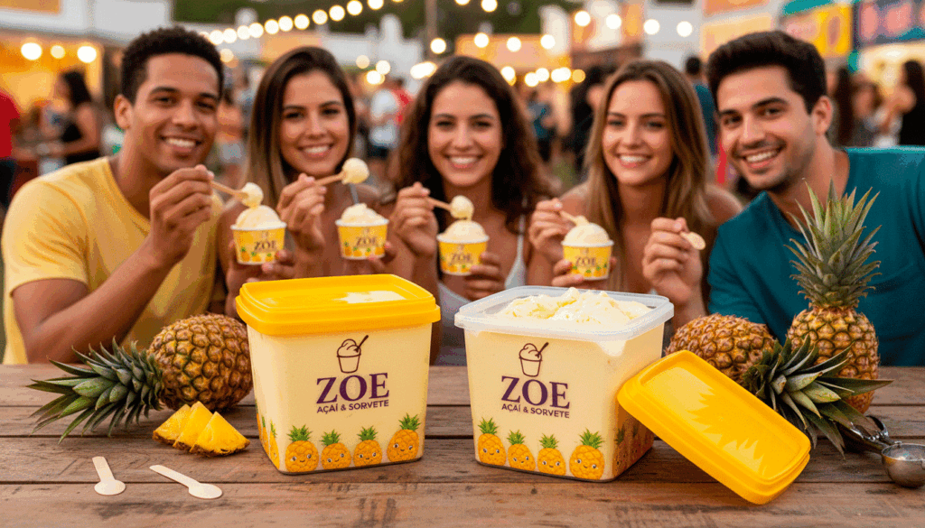Sorvete Abacaxi - ZOE